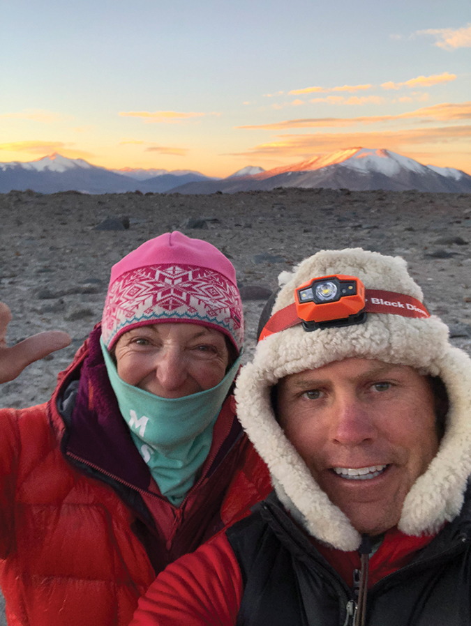 Enjoying the stunning sunsets across the Atacama plateau