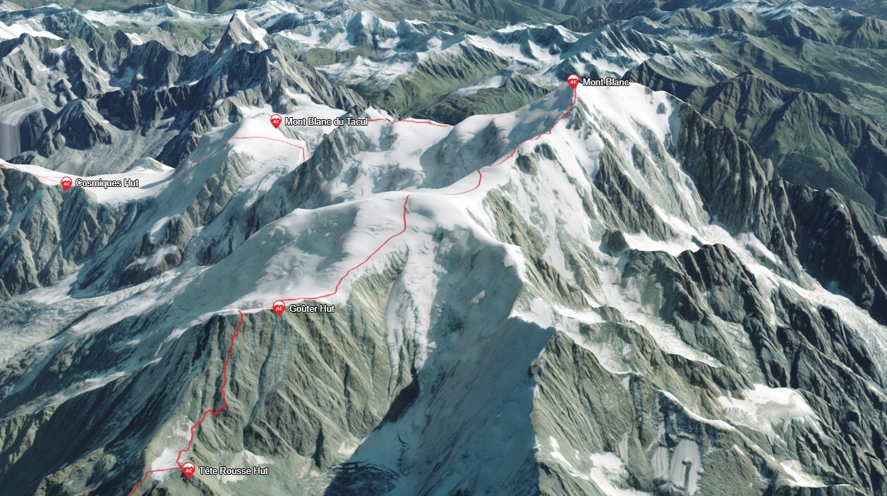 Mont Blanc Map