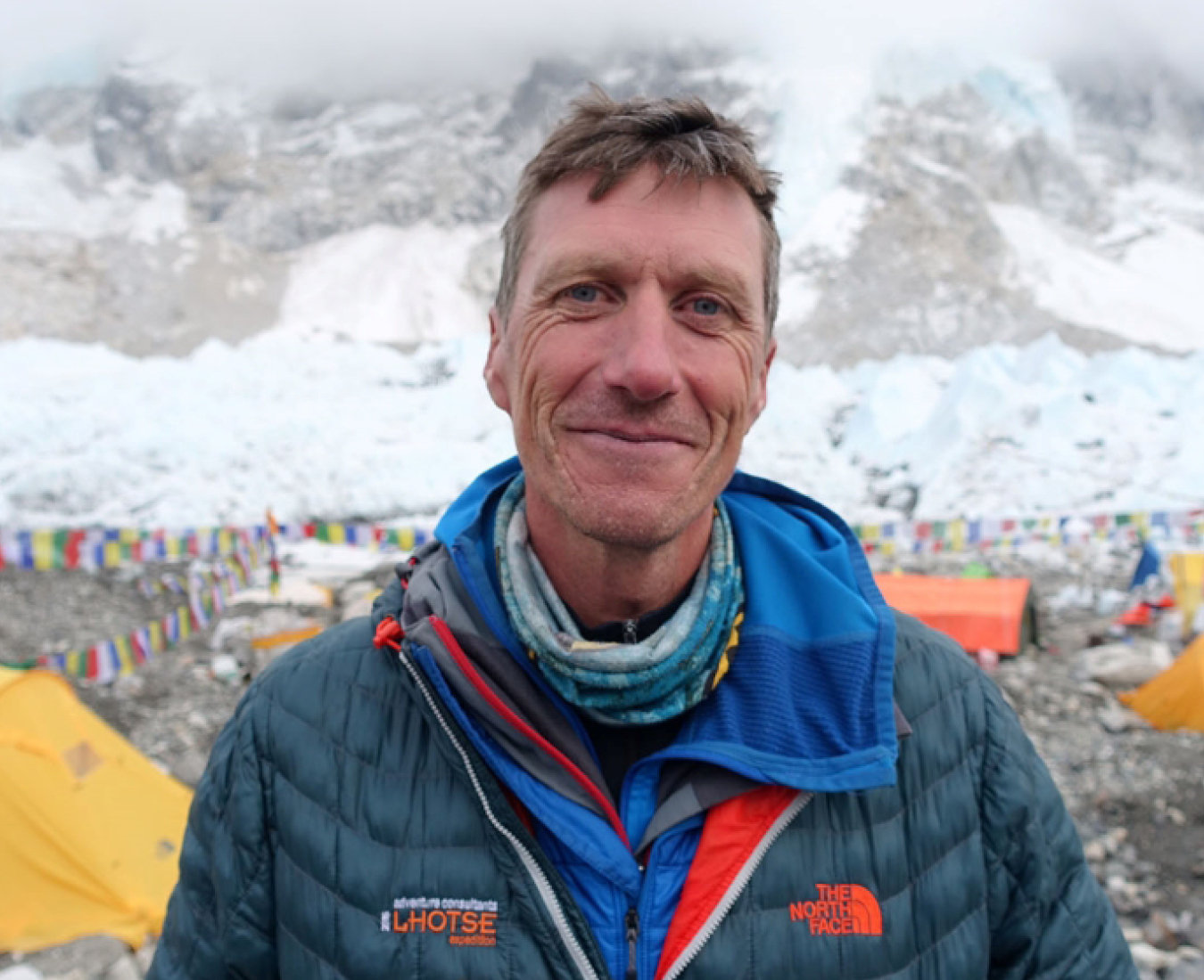 AC IFMGA Mountain & Ski Guide Rob Smith at Everest Base Camp