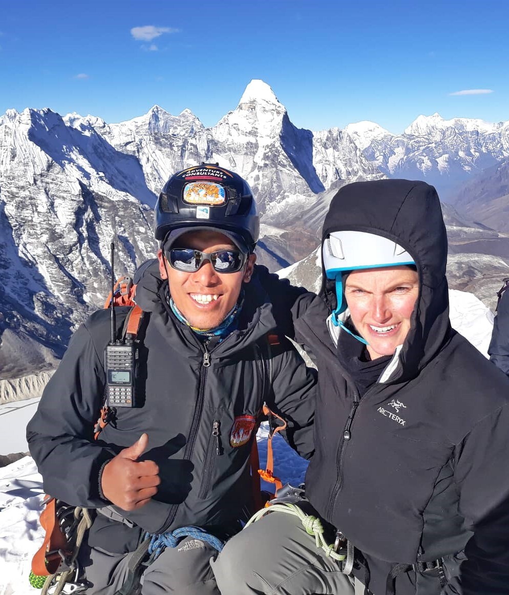 Island Peak summit shot Adventure Consultants, Kunga Sherpa