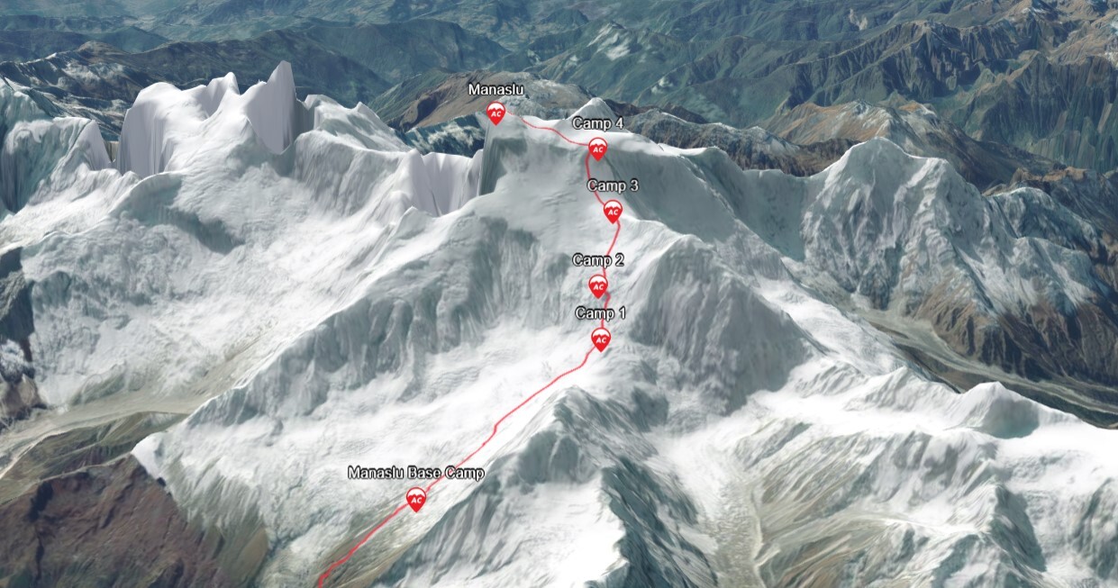 Interactive Manaslu Map
