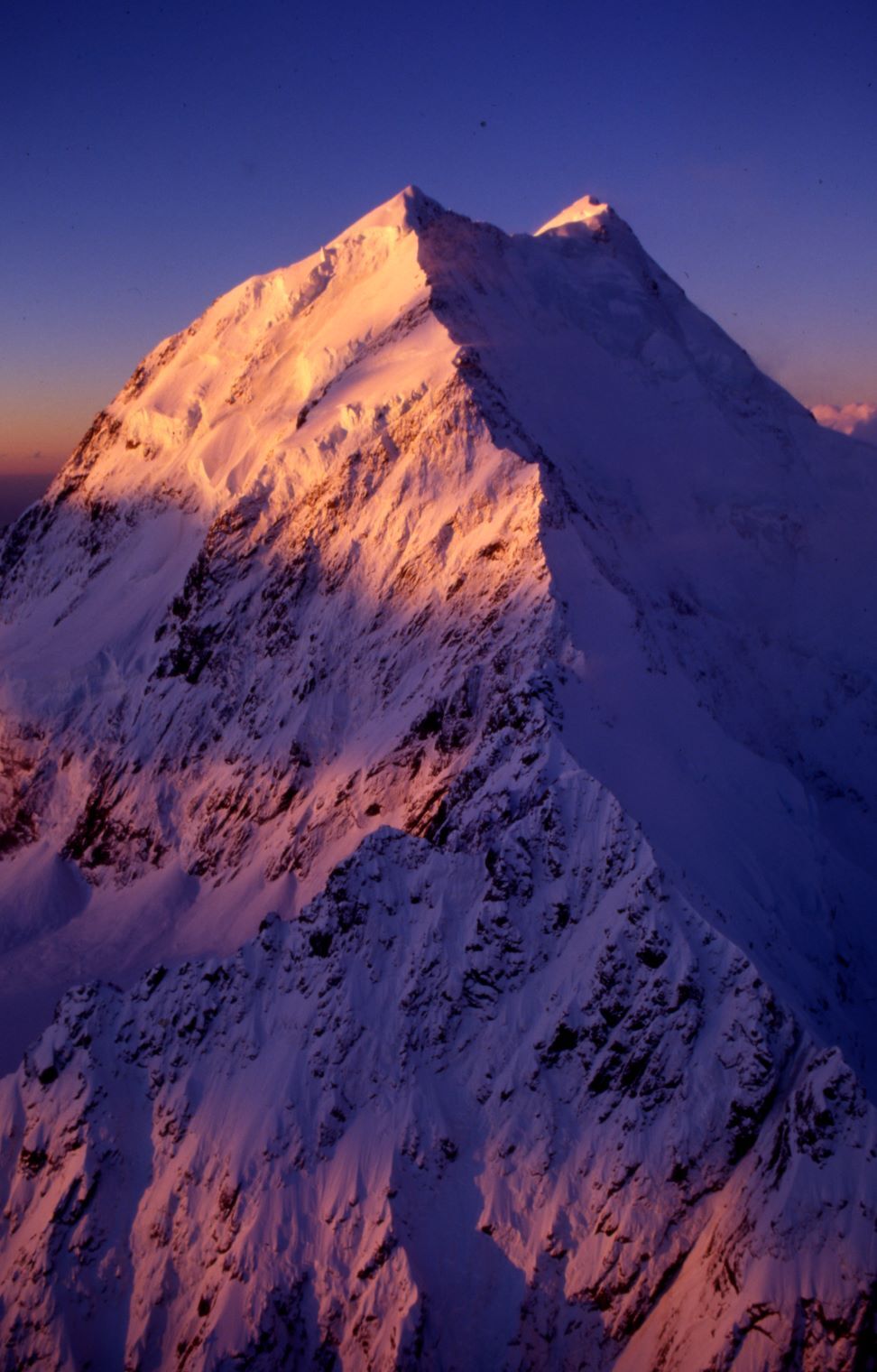 Aoraki Mt Cook South Face at sunset