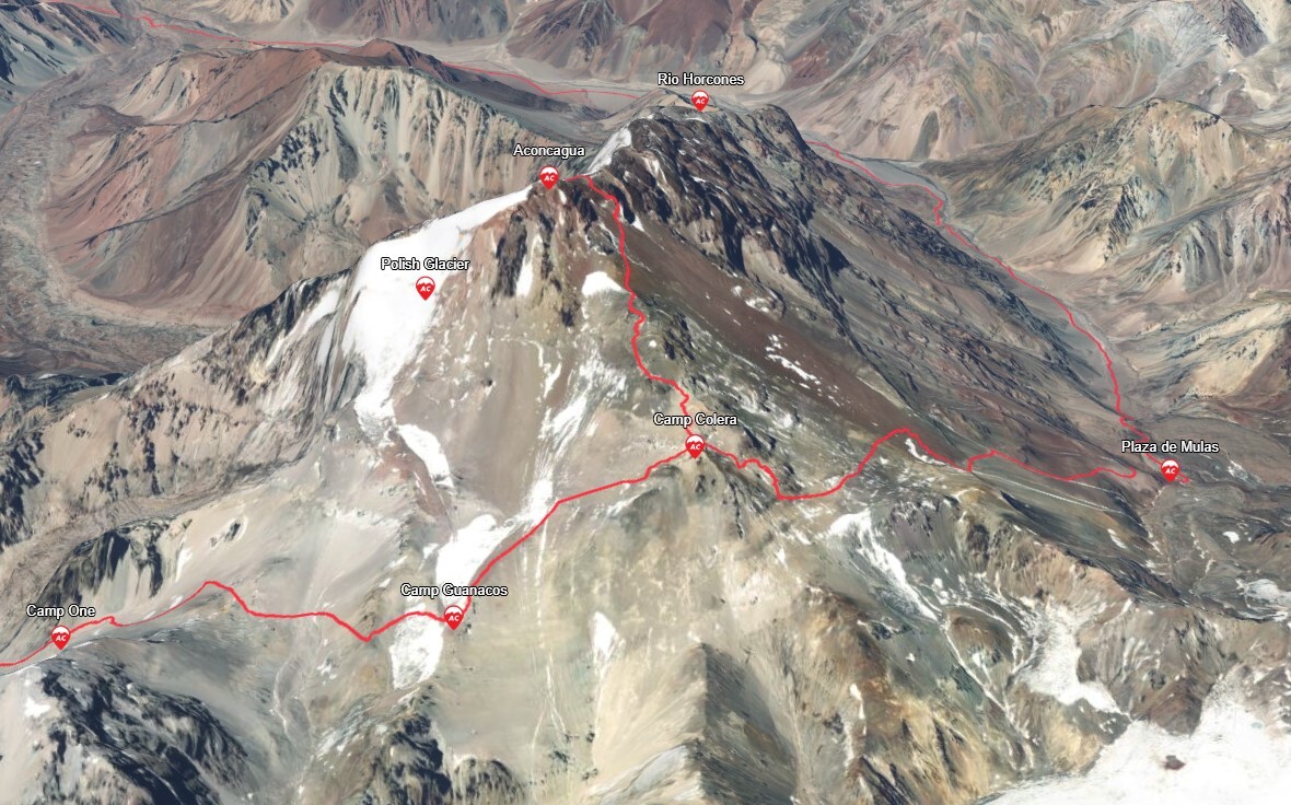 Aconcagua Map