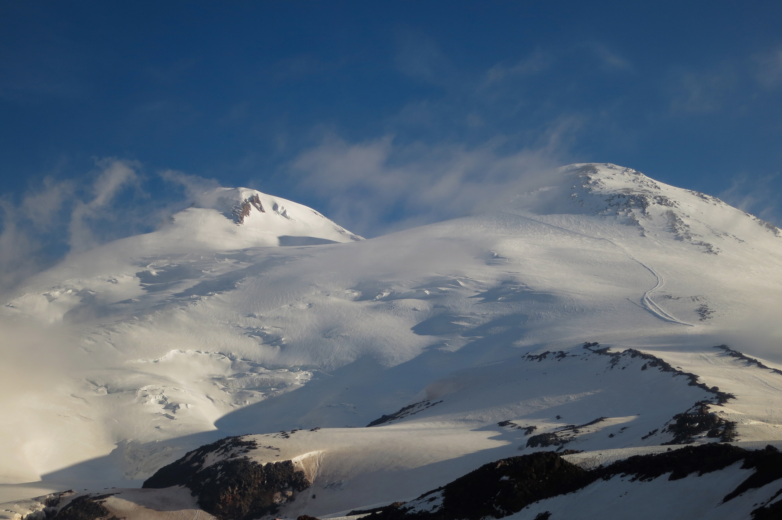 Mt Elbrus from the vally